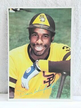 3/$25 VG/E 1980 Topps 5" x 7" Dave Winfield Jumbo MLB Signature Card 18!!